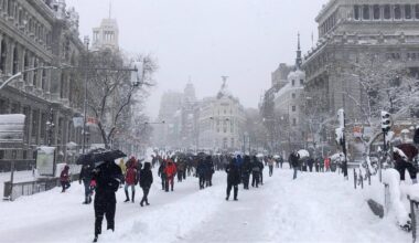 alerta máxima por un choque de masas de aire