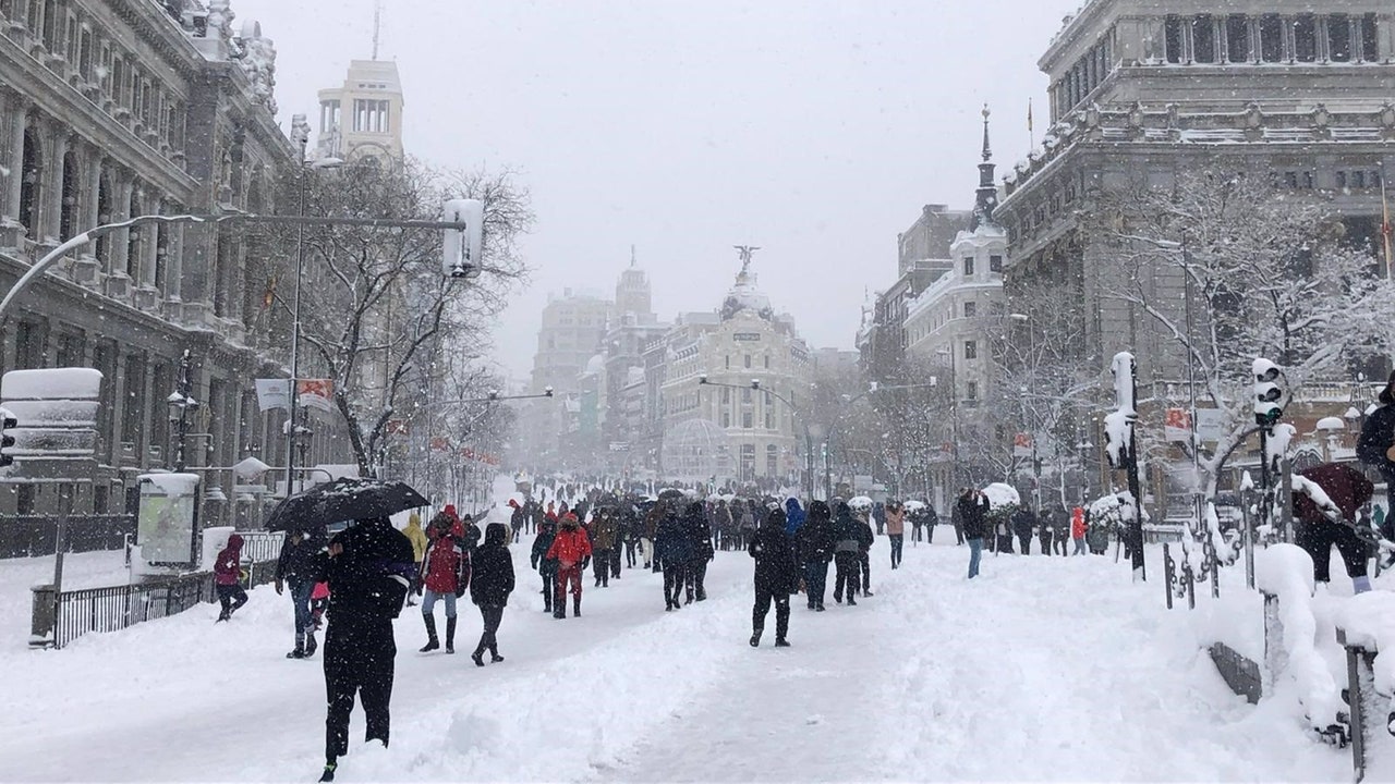 alerta máxima por un choque de masas de aire