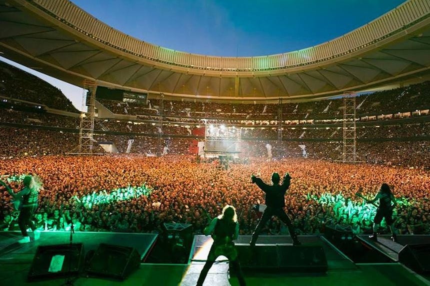 Iron Maiden sigue llenando estadios alrededor del mundo.