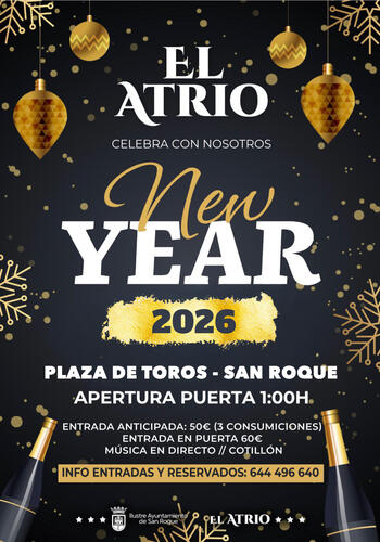 Fiesta de Año Nuevo, el 1 de enero en la Plaza de Toros