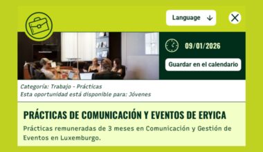 Prácticas de comunicación y eventos de ERYICA