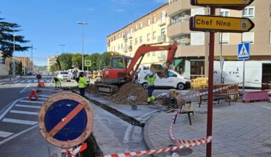 Las avenidas de Numancia y Achútegui de Blas permanecerán cortadas al tráfico por una avería en el colector de saneamiento