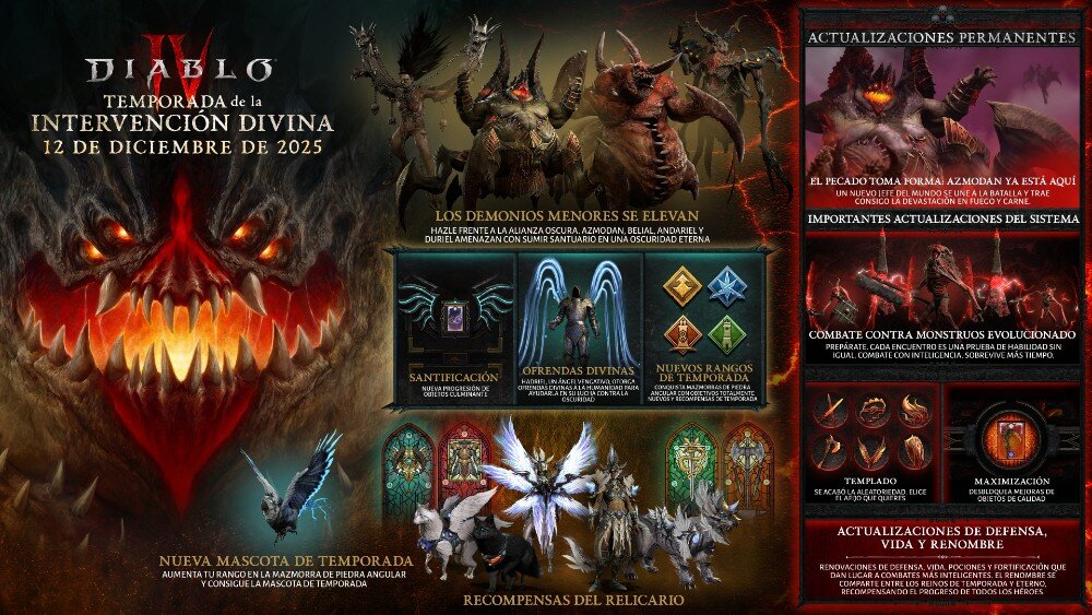 la nueva temporada de Diablo IV llega el 11 de diciembre