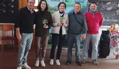 Los equipos Lecanda-Araluce y Prado-Pérez, ganadores del Torneo Fin de Año del Club de Golf Soria