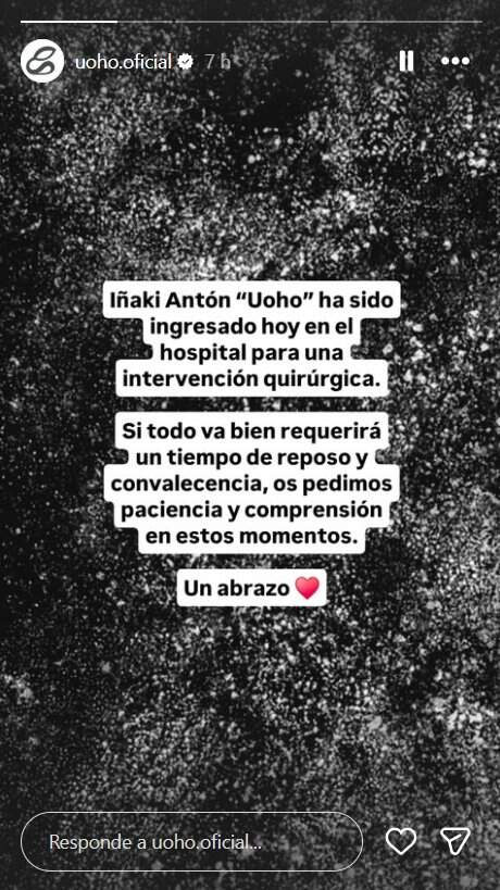 Historia publicada en en Instagram en el perfil de Uoho. IG