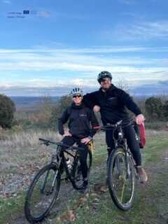 Iberlobo On Bike recibe a Alba Matilla y Jorge Herculano como embajadores de ruta