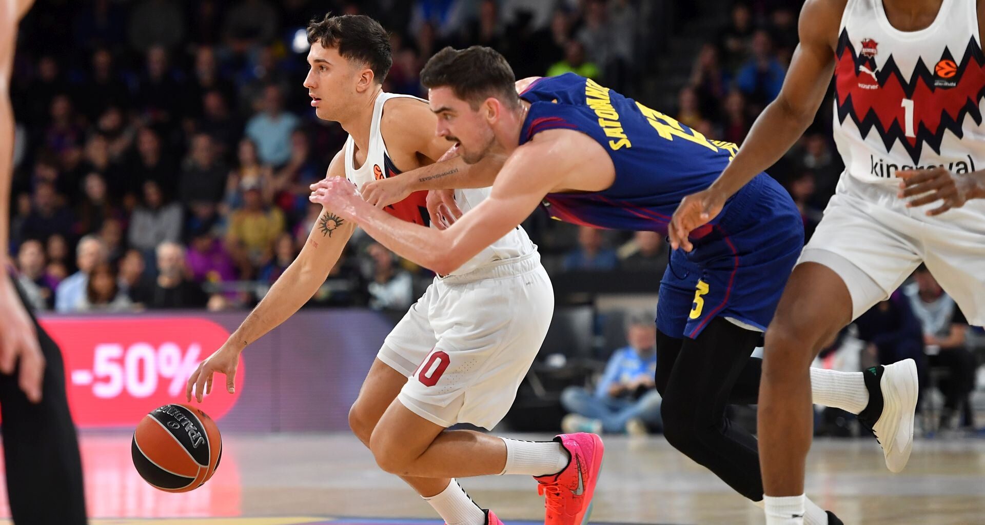 Spagnolo, Kurucs y Forrest, bajas del Baskonia en Málaga