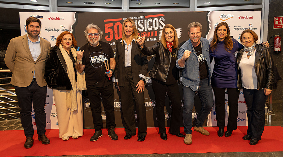 El concierto de ‘Rockeros Solidarios’ a favor de la Fundación Aladina llenó el Teatro MIRA de Pozuelo