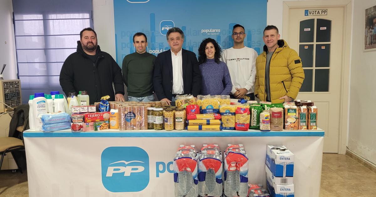 Nuevas Generaciones Daimiel impulsa una campaña de recogida de alimentos dentro de la iniciativa ‘Populares Solidarios’