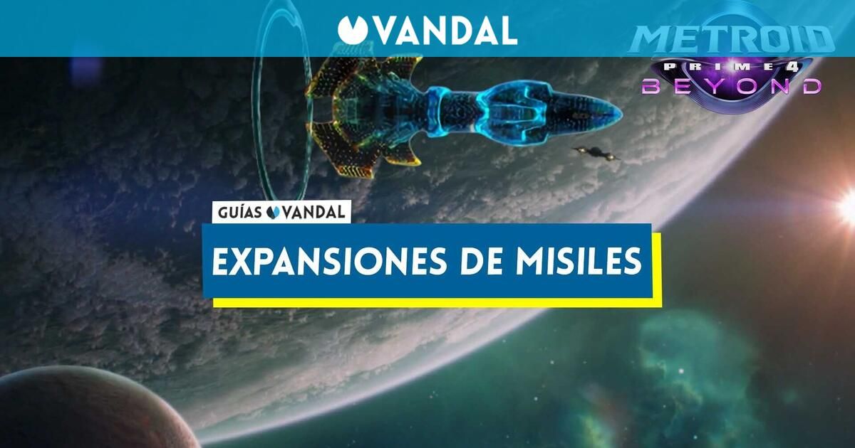 Todas las expansiones de misiles en Metroid Prime 4: Beyond - Vandal