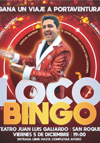 Especial de Navidad de Loco Bingo, el viernes 5 en el Teatro Juan Luis Galiardo