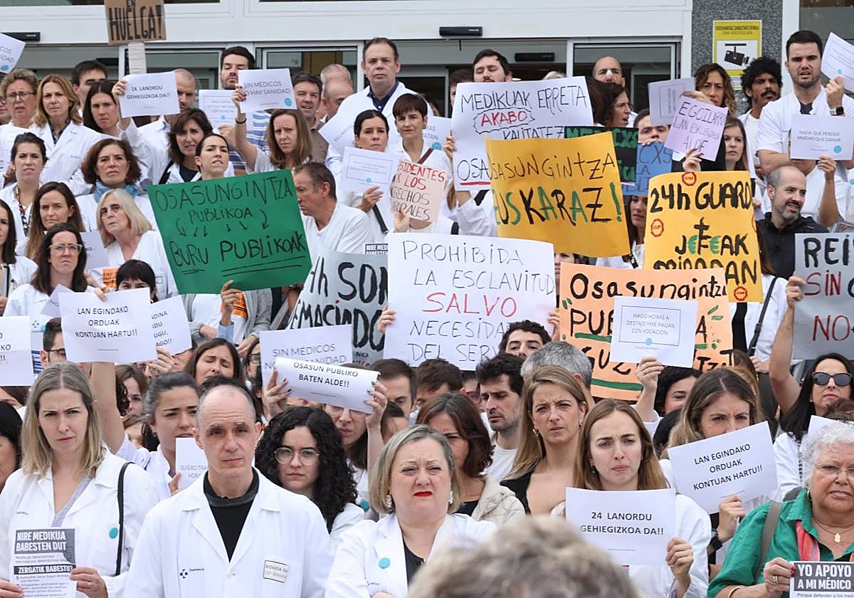 Los médicos vascos inician cuatro días de huelga en hospitales y ambulatorios