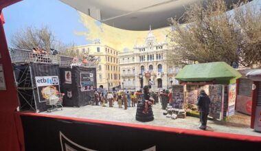 El homenaje al Bilbao Basket, el belén que todos quieren ver en Bilbao