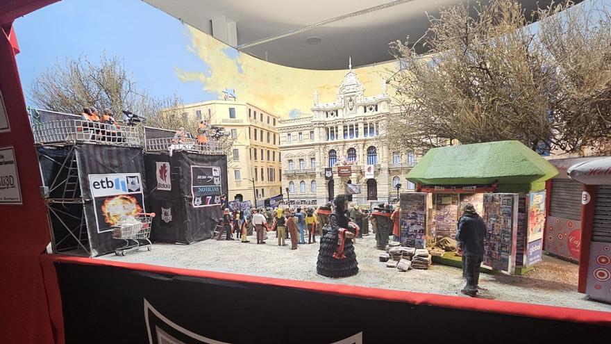 El homenaje al Bilbao Basket, el belén que todos quieren ver en Bilbao