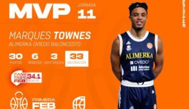 J.11: Marques Townes, el doblete del MVP ‘on fire’ | Primera FEB