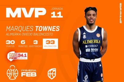 J.11: Marques Townes, el doblete del MVP ‘on fire’ | Primera FEB