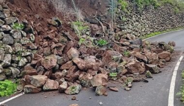 El Ayuntamiento intensifica en la última quincena los trabajos en carreteras por el desprendimiento de muros tras las intensas lluvias   