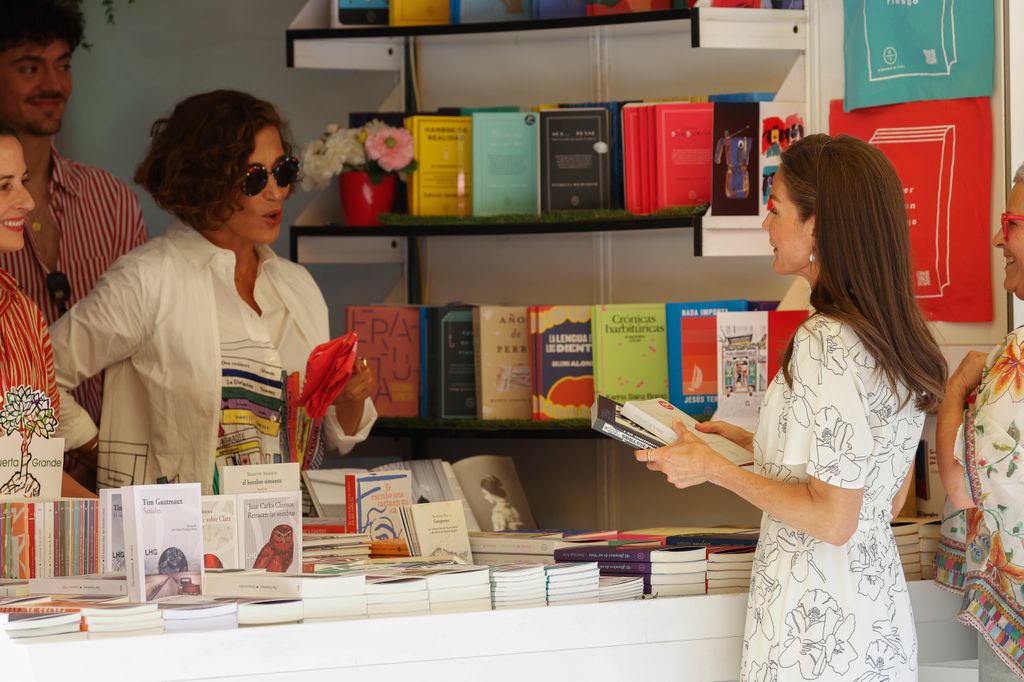 La reina Letizia en la Feria del libro de Madrid del pasado mayo