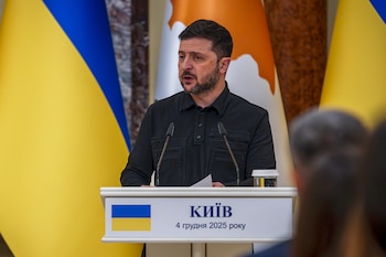 El presidente de Ucrania, Volodimir