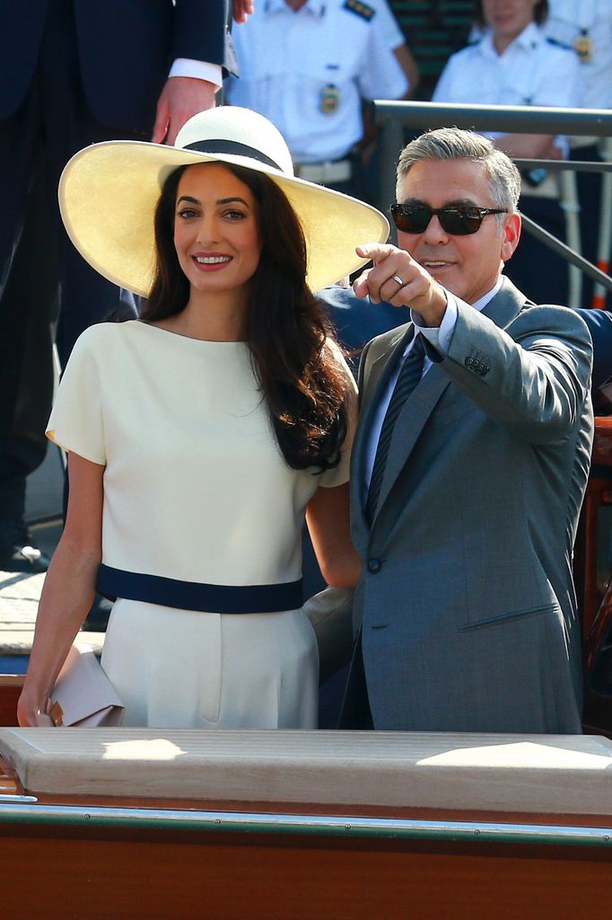 George y Amal Clooney, en su boda el 29 de septiembre de 2014 in Venecia (Italia)
