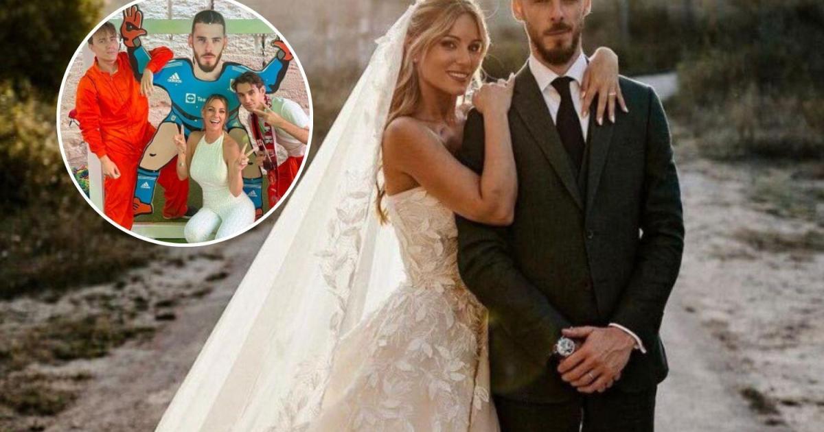 en las Pedreres de s'Hostal, con tirolinas y tres vestidos