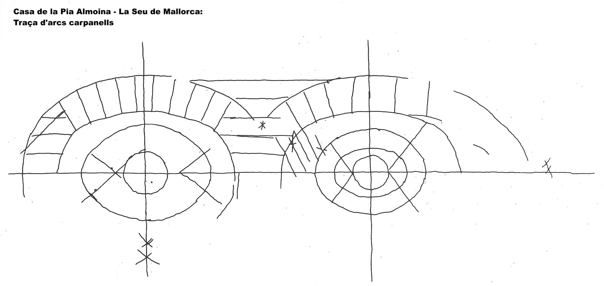 Reproducción de uno de los dibujos que encontramos en el campanario de la Catedral de Palma.