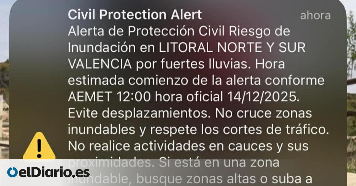 Emergencias de la Generalitat eleva a roja la alerta por la borrasca Emilia en el litoral de Valencia y envía un Es-Alert