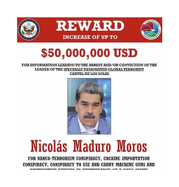 EEUU ofrece una alta recompensa