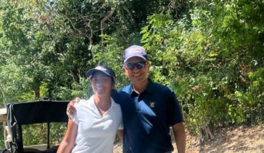 Leonardo Contreras celebra el crecimiento de Valeria en el golf
