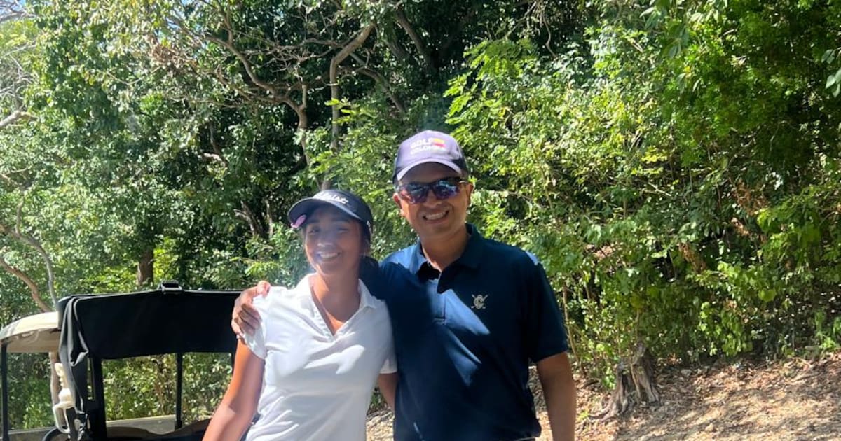Leonardo Contreras celebra el crecimiento de Valeria en el golf