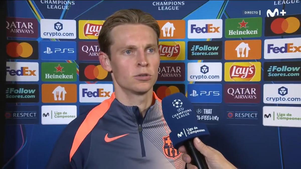 Frenkie: "No fuimos el mejor equipo de Europa"