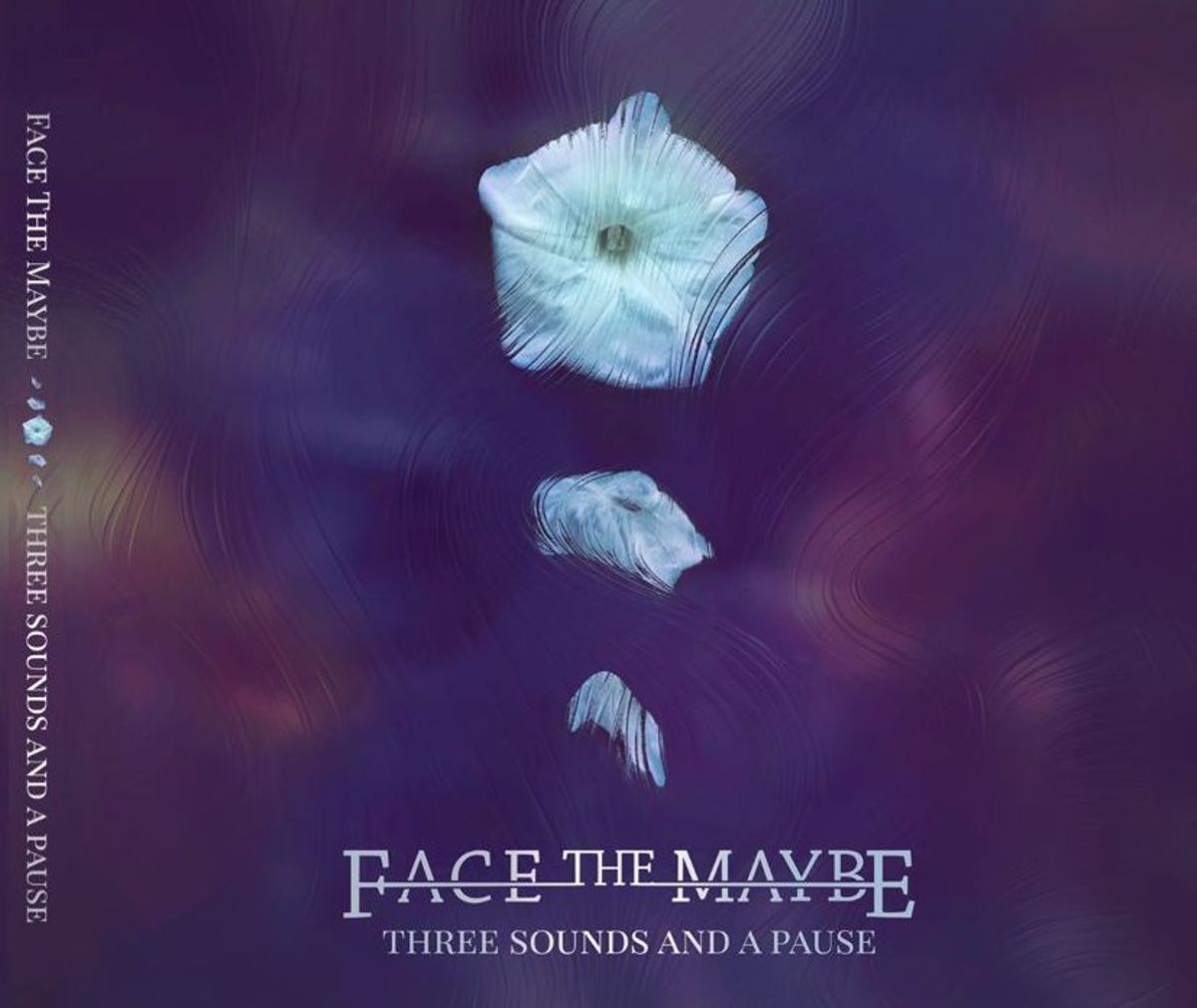 Portada  de 'Three Sounds and a Pause', diseñada por el bajista de Face The Maybe, Frederic Torres.