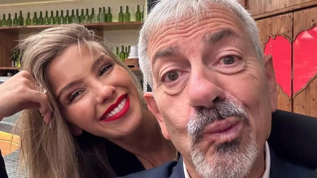 Laura Boado con Carlos Sobera