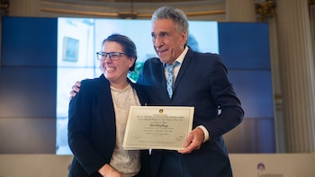 Con la legisladora María Inés