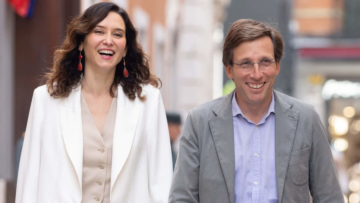 La presidenta de la Comunidad de Madrid, Isabel Díaz Ayuso, y el alcalde de la capital, José Luis Martínez-Almeida