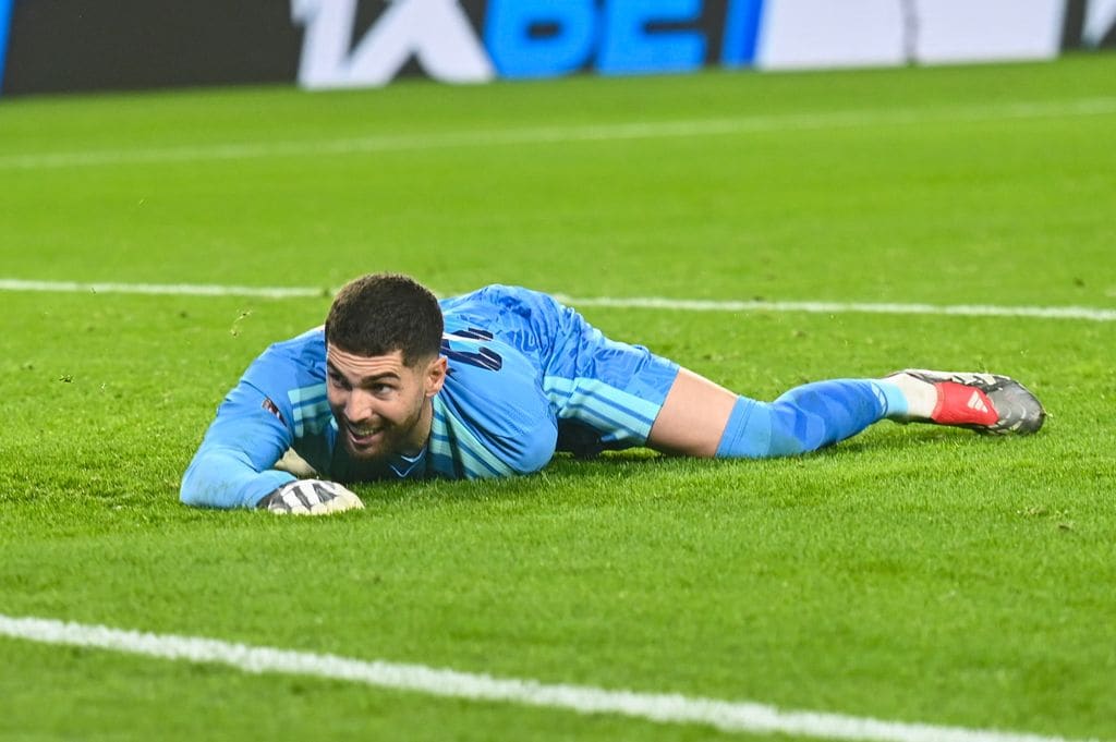 Luca Zidane en un partido de fútbol