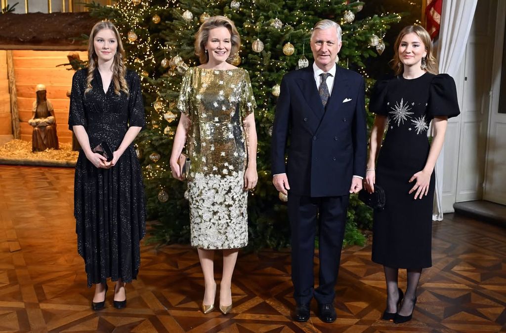 El rey Felipe de Bélgica, la reina Matilde de Bélgica, la princesa Isabel de Bélgica y la princesa Leonor de Borbón recibirán a unos 550 invitados esta noche en el Palacio Real para el concierto de Navidad.