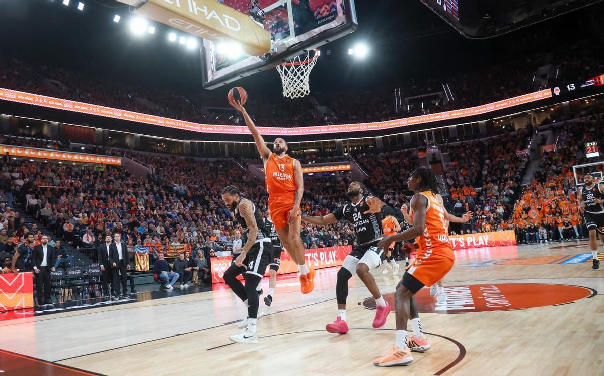 Valencia Basket-Partizan de Peñarroya.