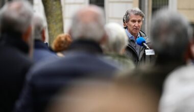 Feijóo, durante su visita a Don Benito (Badajoz)