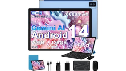 La tableta tiene un tamaño de 10 pulgadas.