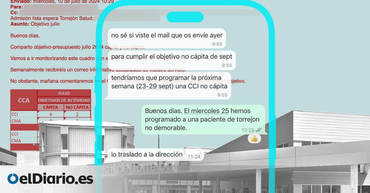Órdenes escritas y datos de lista de espera muestran cómo el Hospital de Torrejón priorizaba las operaciones de los pacientes más rentables