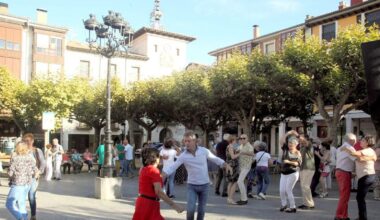 La Plaza Mayor de Briviesca.