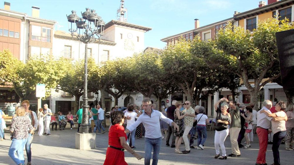 La Plaza Mayor de Briviesca.
