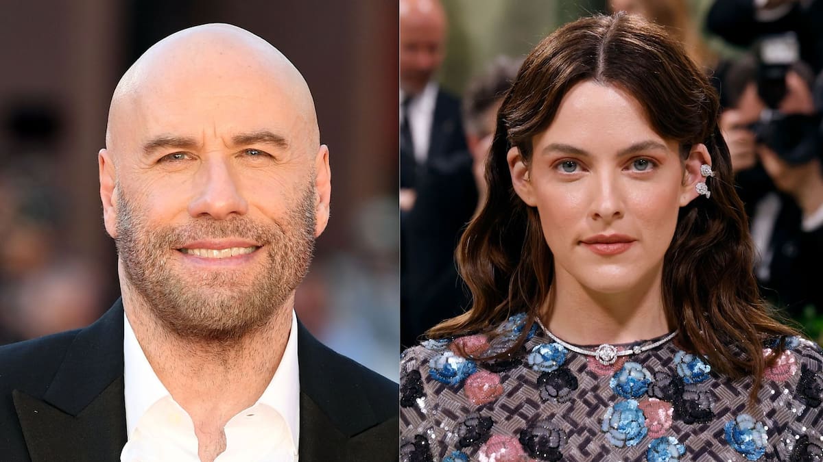 El actor John Travolta y la también intérprete y nieta de Elvis Presley, Riley Keough.