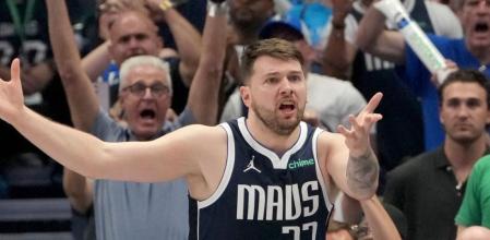 Doncic, en un momento de las pasadas Finales de la NBA