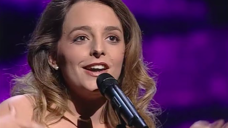 Anabel Conde, representante de España en el Festival de Eurovisión de 1995.