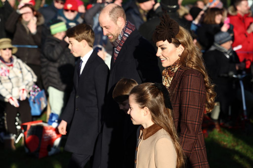 Kate Middleton, princesa de Gales, en Sandringham para la tradicional misa de Navidad.