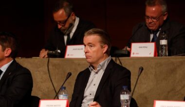 Fredik Wester en la que fue su primera presencia en una Junta de Accionistas.