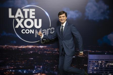 El presentador Marc Giró durante el rodaje de 'Late Xou' (septiembre, 2025)