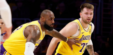 LeBron da la espalda a Doncic